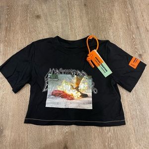 Heron Preston x Sami Miro Vintage black crop top